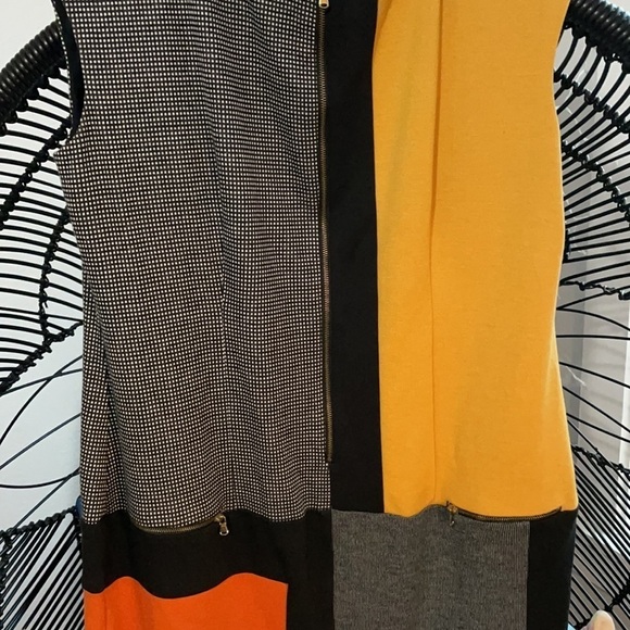 Vintage Fall Abstract Dress a - Picture 2 of 4